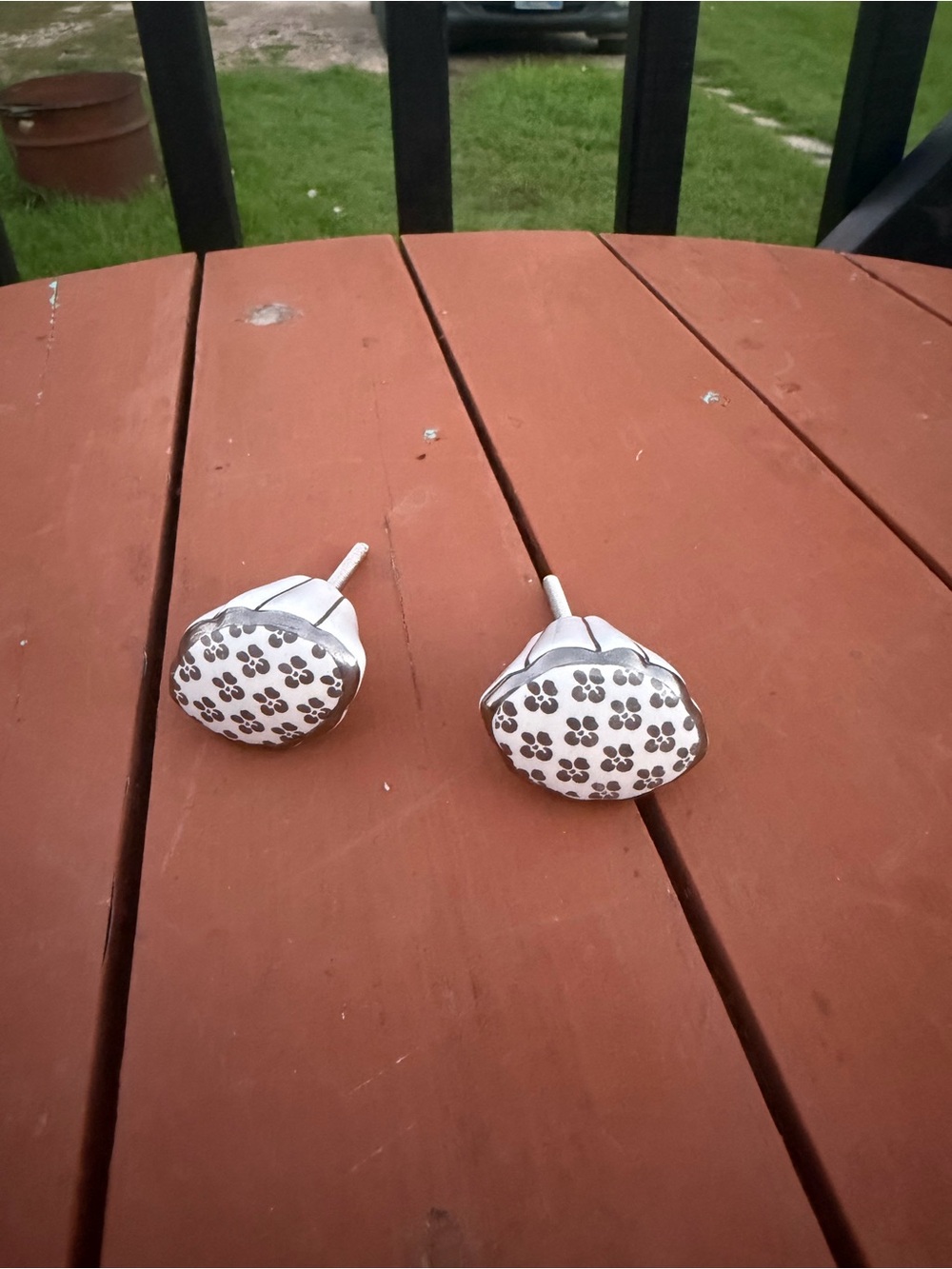 Charming Ceramic Drawer Knobs - 2 included!
